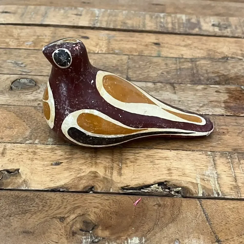 Tonala Mexican Pottery Folk Art Bird Figure 6