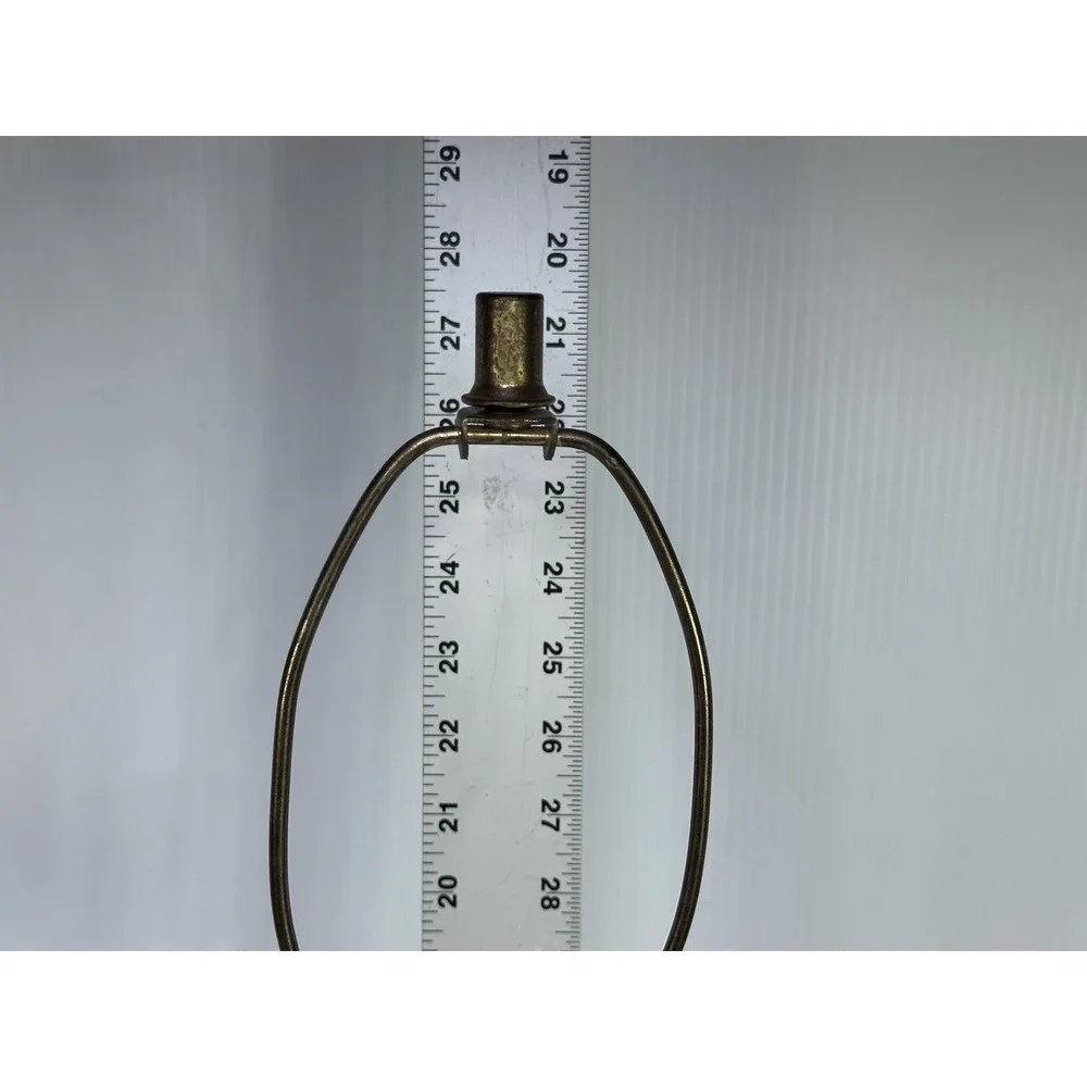 Vintage Mid Century Modern Brass And Wood Table‎ Lamp 26