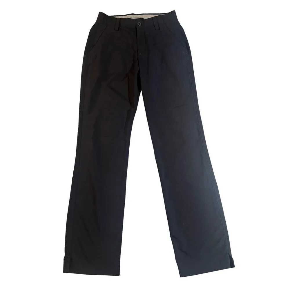 Under Armour Mens Black Loose Fit Golf Pants Performance Trousers 30x32‎