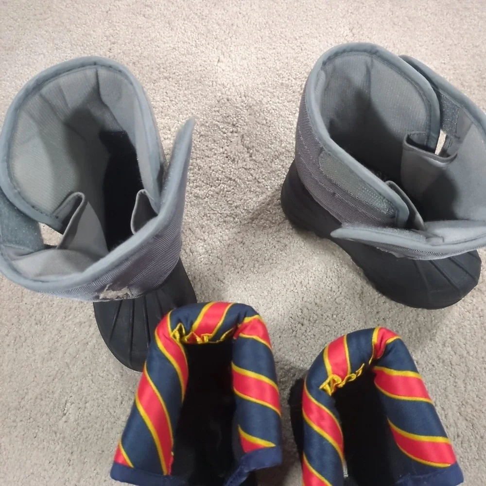 Polo Ralph Lauren Vancouver EZ Snow Boots Toddler Unisex Size 5 Waterproof Gray