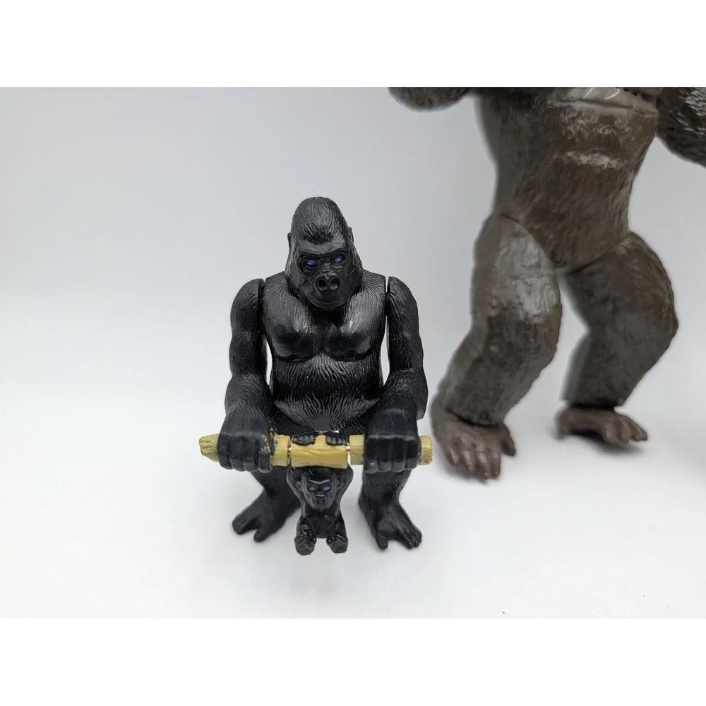 Playmates King Kong Action Figure Lot Brown Black Godzilla vs Kong 3 Figures