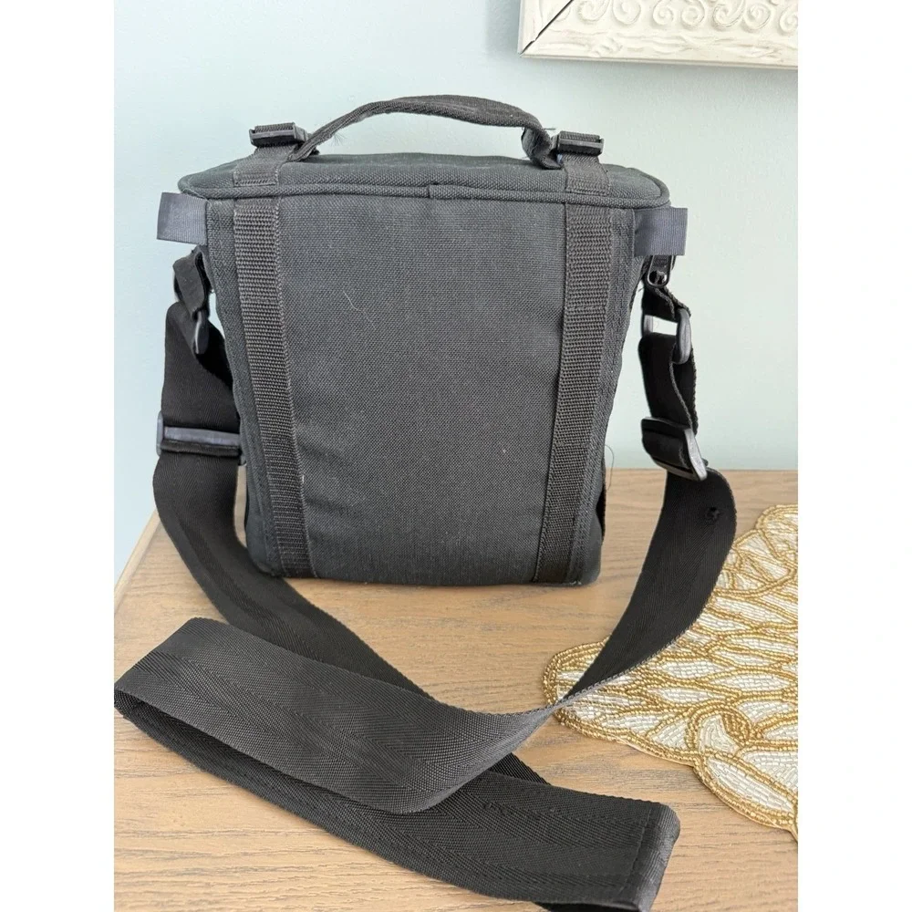 Le Mans LE-2025 Camera Bag Black Padded Travel Shoulder‎ Case w Strap