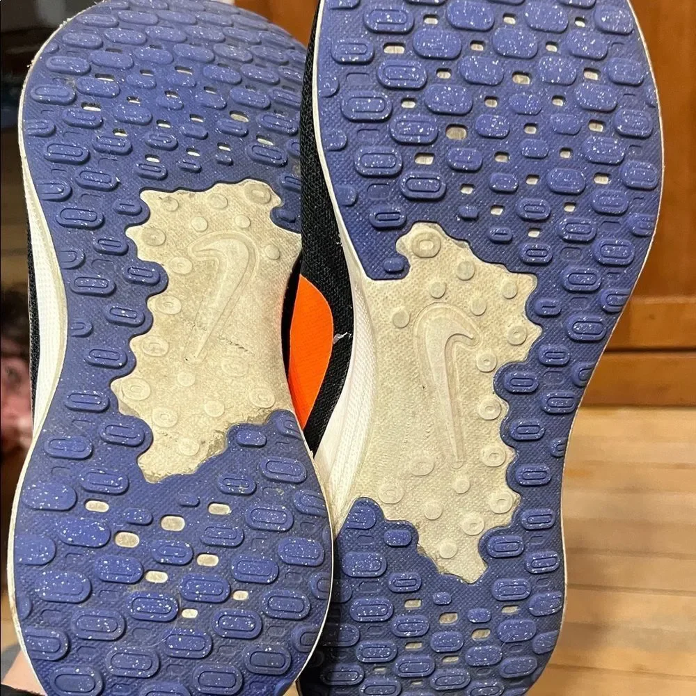 Nike Black and Orange Athletic Sneakers