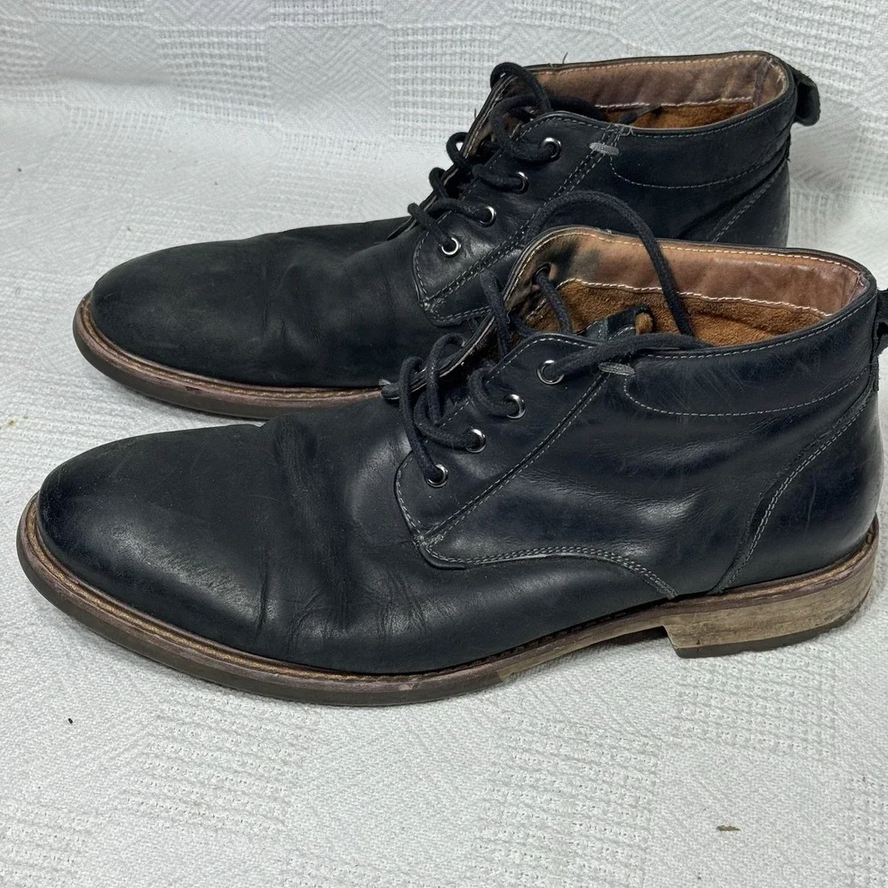 Florsheim Lodge Men's Plain Toe Chukka Black Boot‎ Size 9