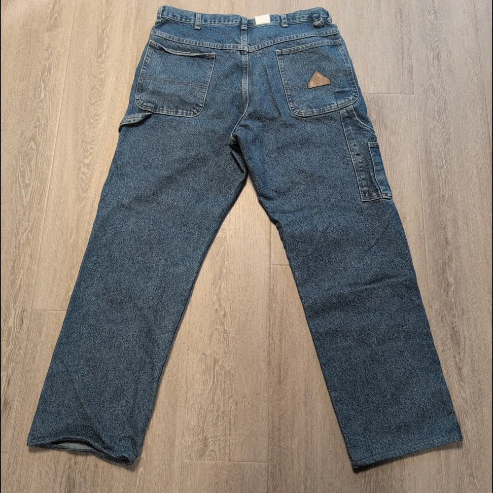 Bulwark Flame Resistant Carpenter‎ Jeans Mens Size 36x32 Blue Denim Workwear