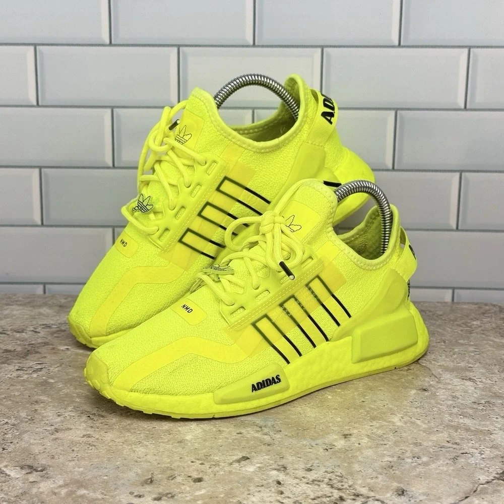 Adidas NMD_R1 V2 - Men's 5.5 - Solar Yellow Running Shoes Sneakers