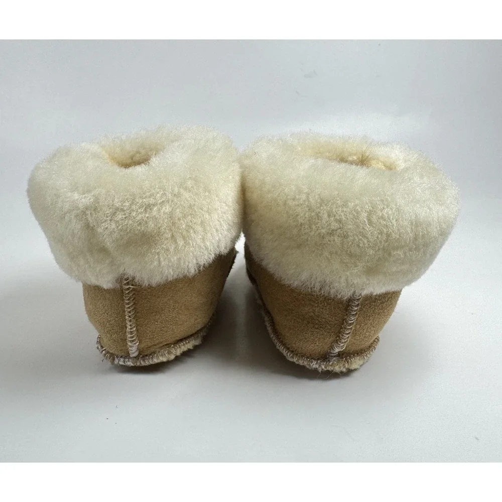 BABY ‎ SLIPPERS/SHEEPSKIN BOOTS FOR BABY 100% GENUINE LEATHER UNISEX SIZE UK 3