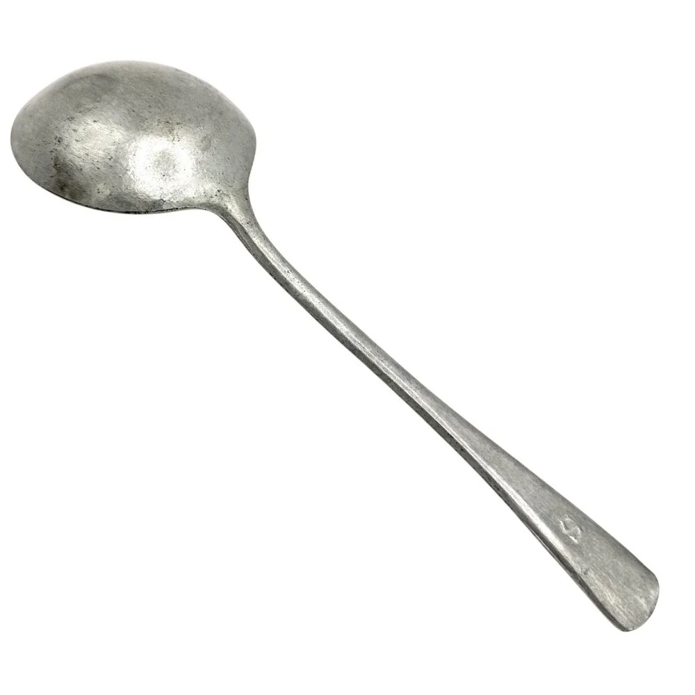 Vintage Cast Aluminum Serving Spoon 