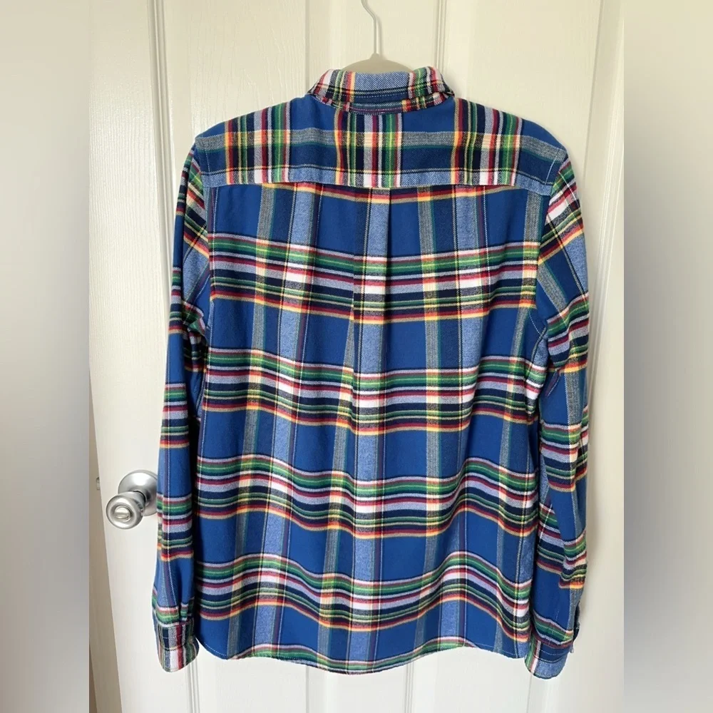 Ralph Lauren Blue and Red Casual Button Down Shirt