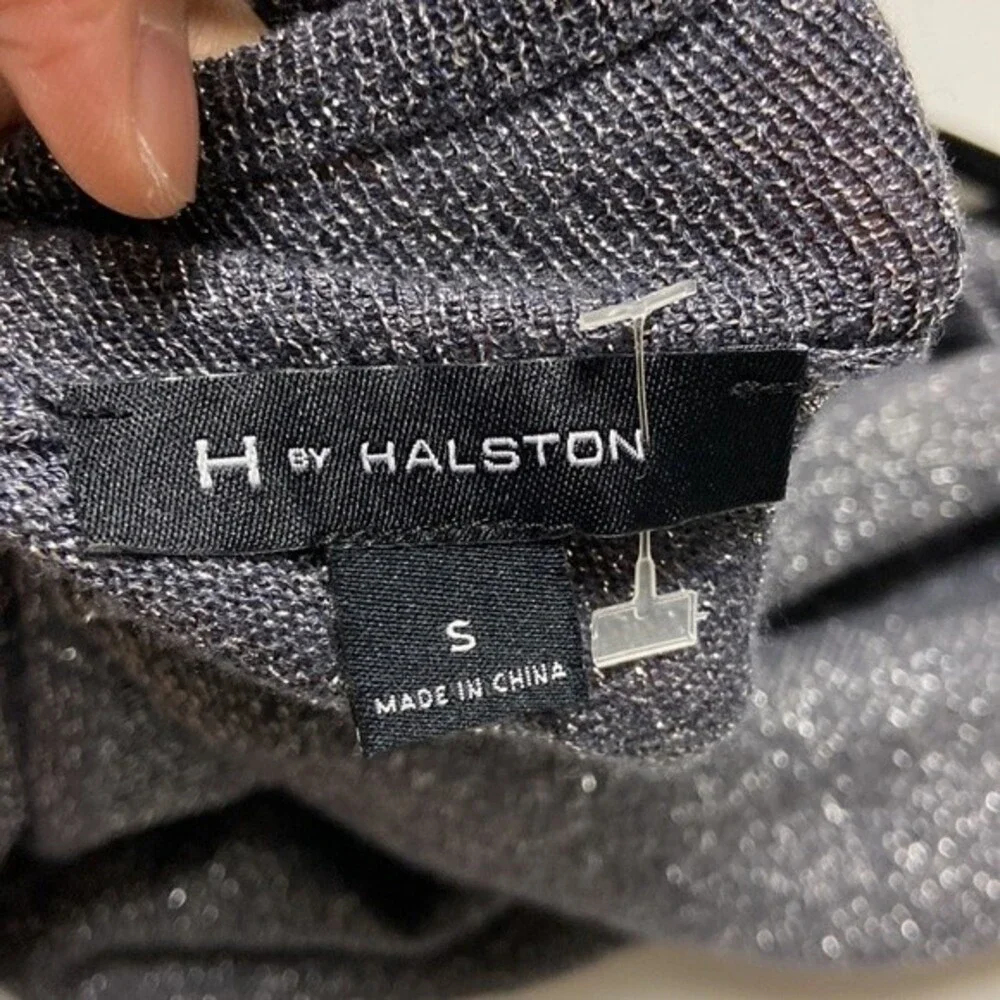 H By Halston shimmer long sleeve top size S