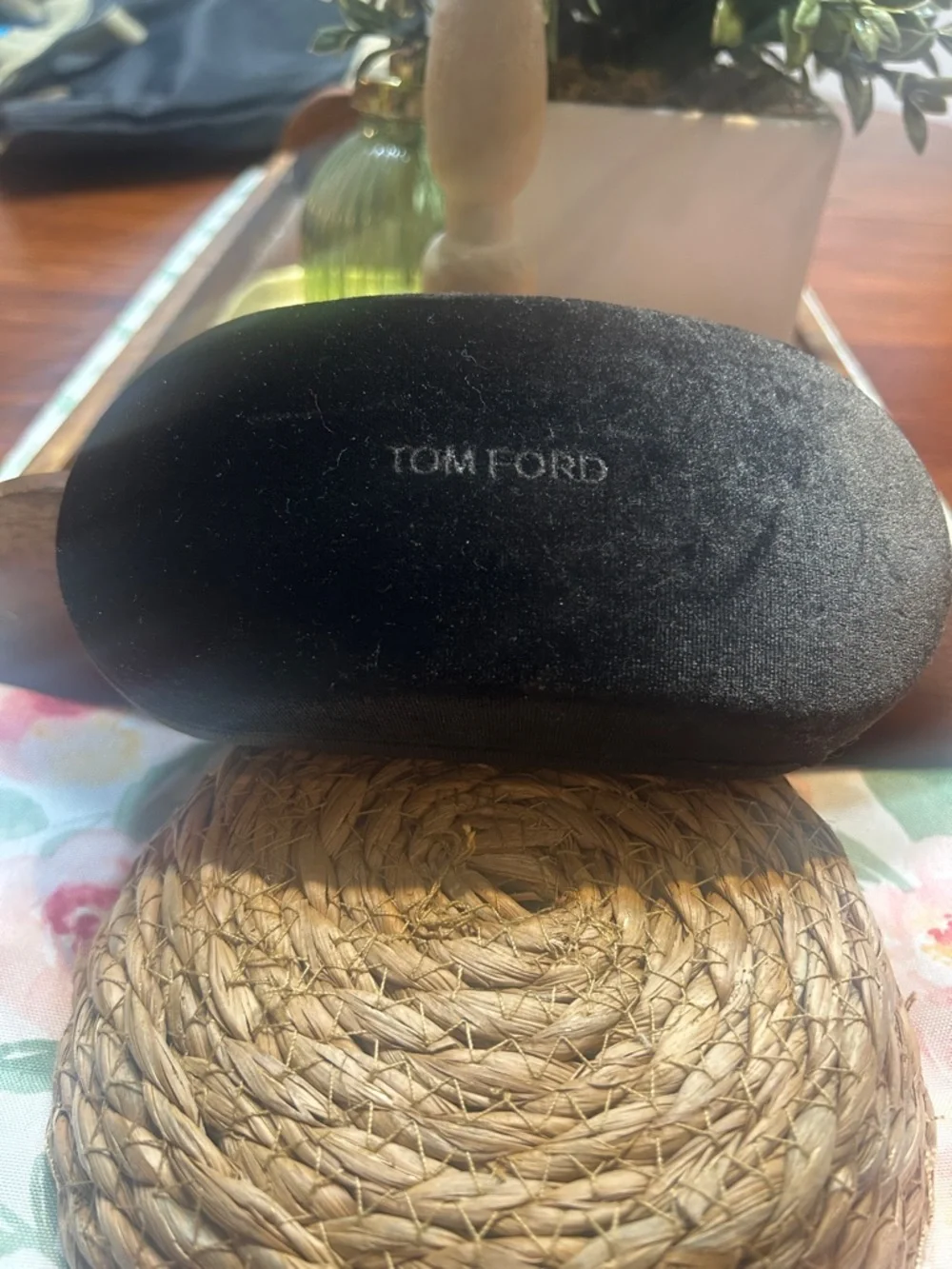 Tom Ford Velvet Eyewear clam shell Case