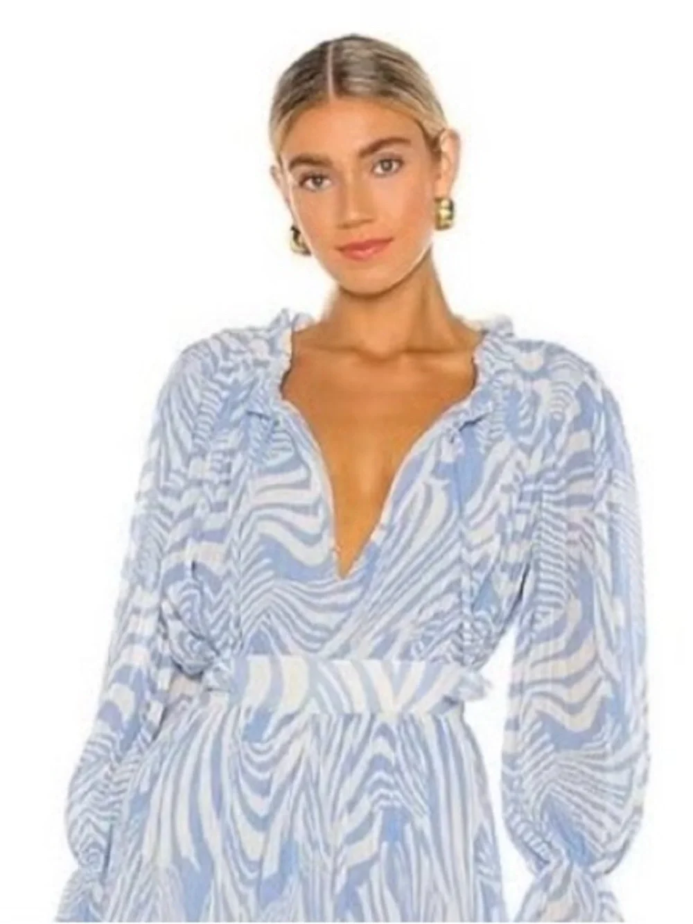 MISA Los Angeles Casablanca Blu Shell Matching Set XS – Noa Top & Niko Pants