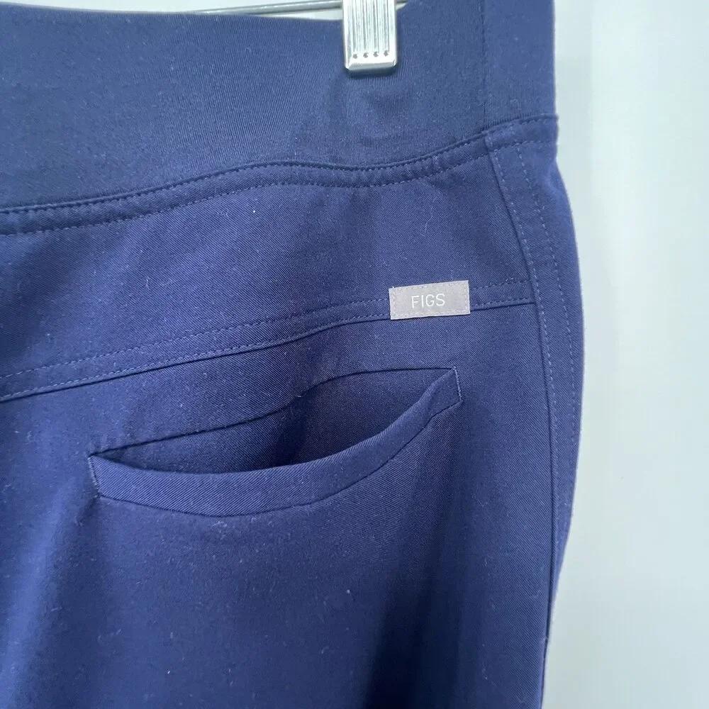 Figs Technical Collection Mens Axim Cargo Scrub Pants Sz XL Blue Medical Nurse