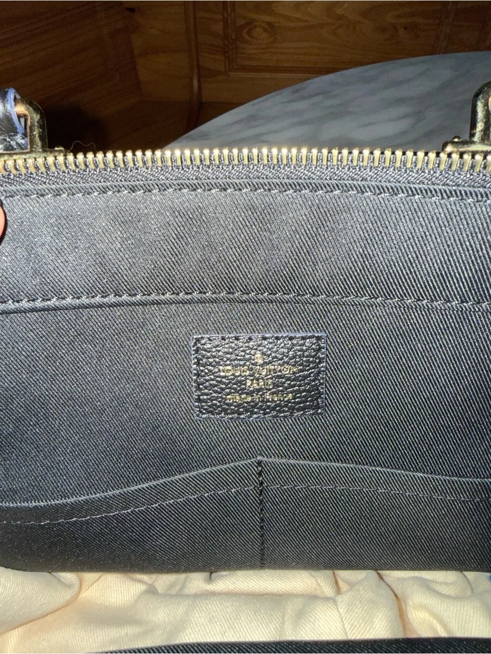 Louis Vuitton Three MM M54273 Monogram Empreinte Noir Tote Shoulder Bag Ladies