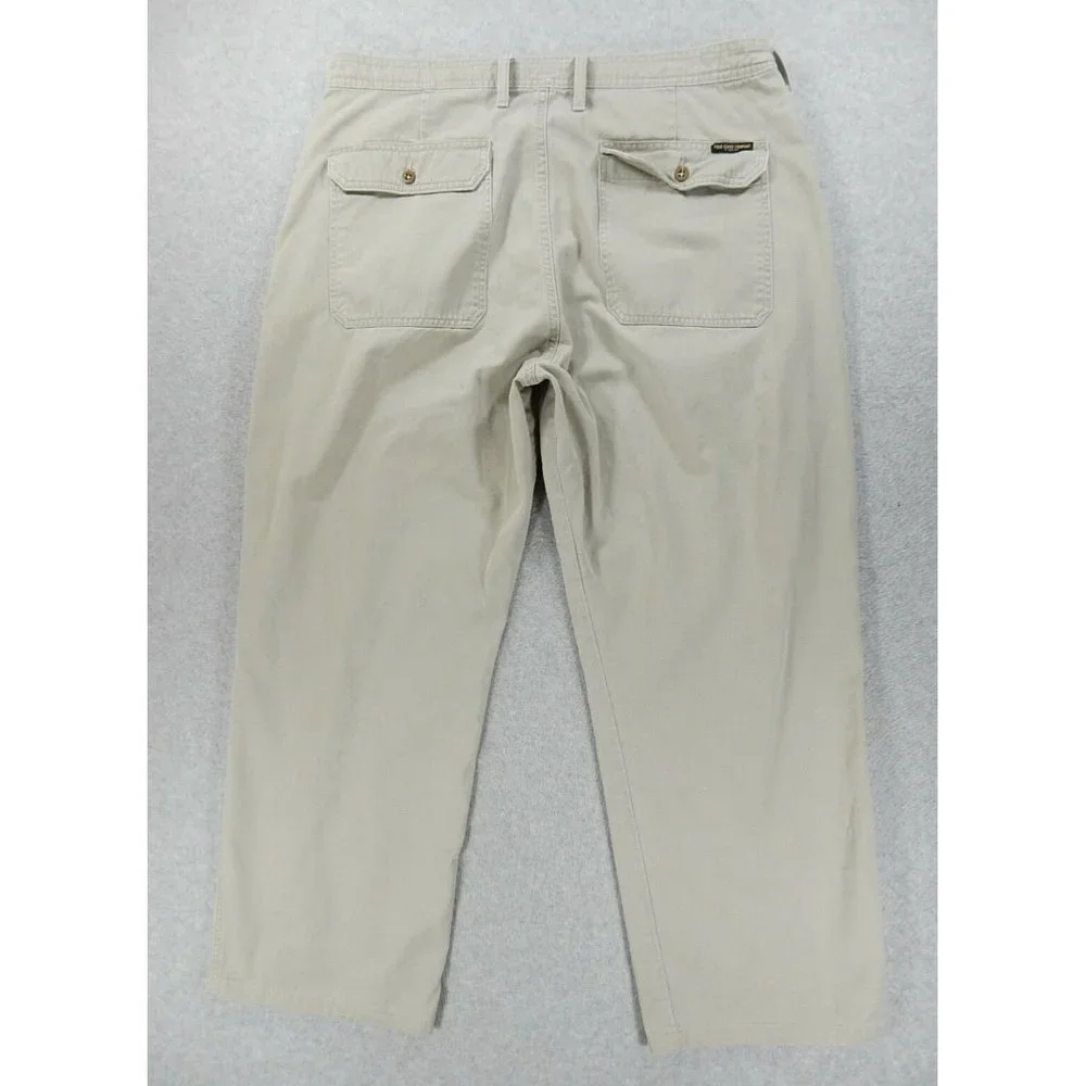 Polo Jeans Ralph Lauren Distressed Solid AUTO Pants (Men's 36x31)‎ Tan