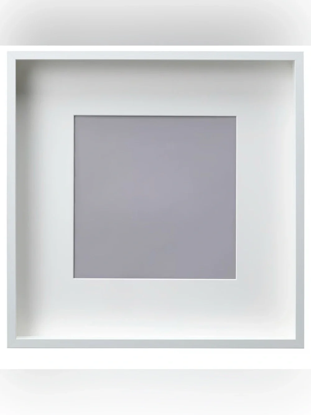 Like new! Two IKEA RIBBA Minimalist Art/Picture Frames - White - 20.5” x 20.5”