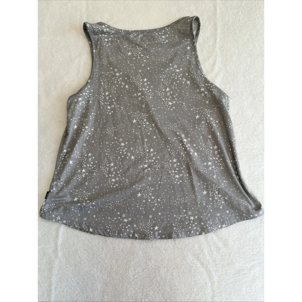 Eddie Bauer Pajama Top Women's Large Gray Star