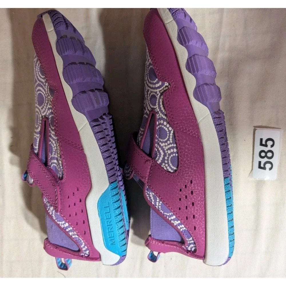 Merrell MK165808 Purple/Pink/Blue Unisex Kids 3.5M Hook & Loop Sneaker