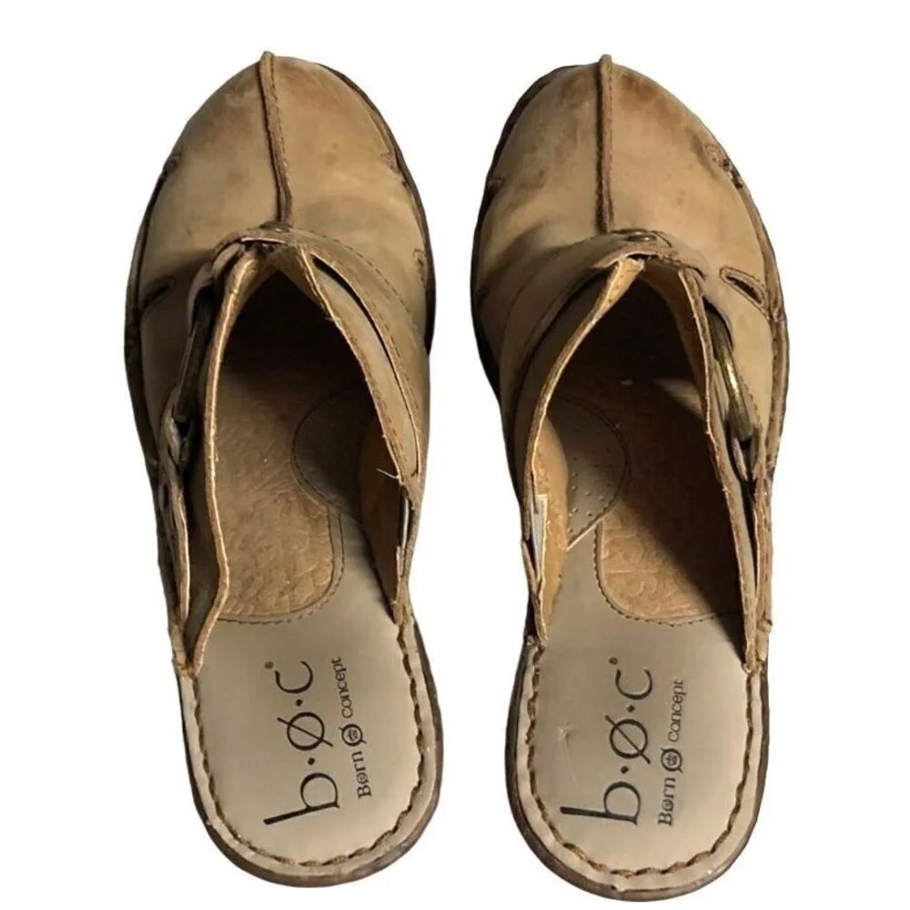 b.o.c. heel clog retro