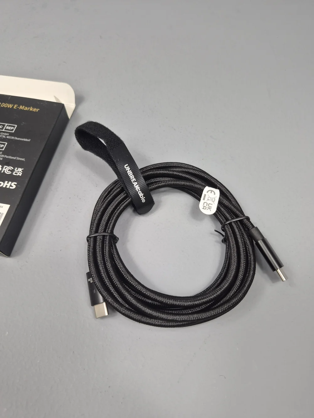 Unbreakable USB C to USB C Cable 100W Fast Charging E-Marker 2M Braided