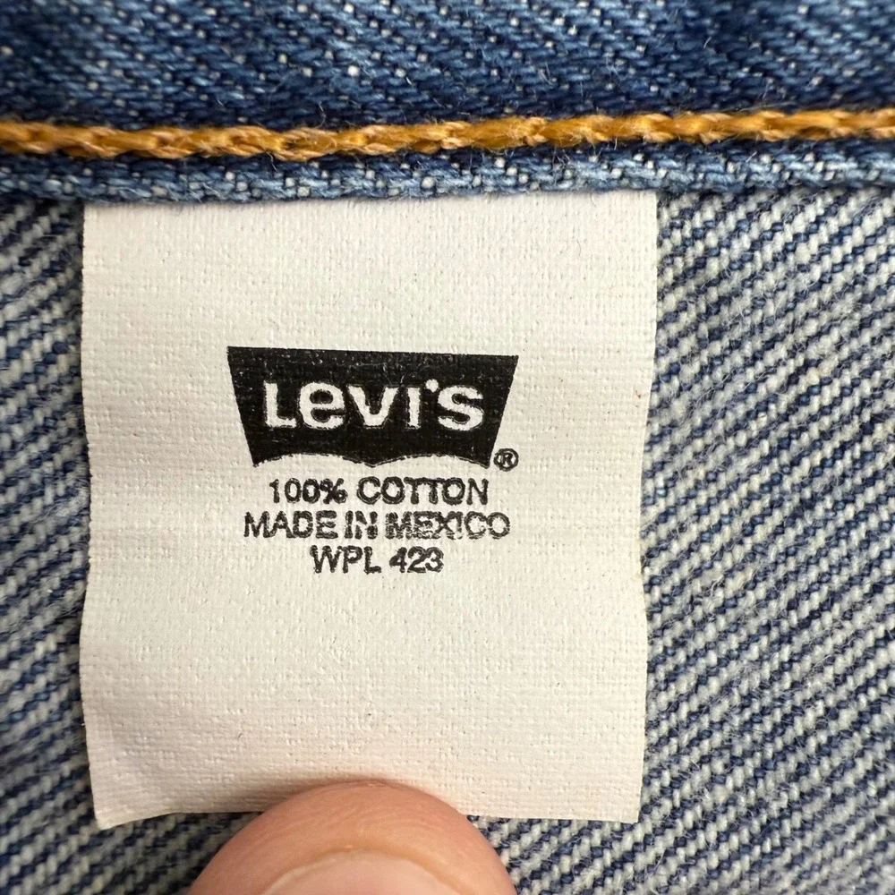 Levi Strauss Co‎ 501XX Mens Blue Button Fly Jeans W38 L36 (36x33) Y2K