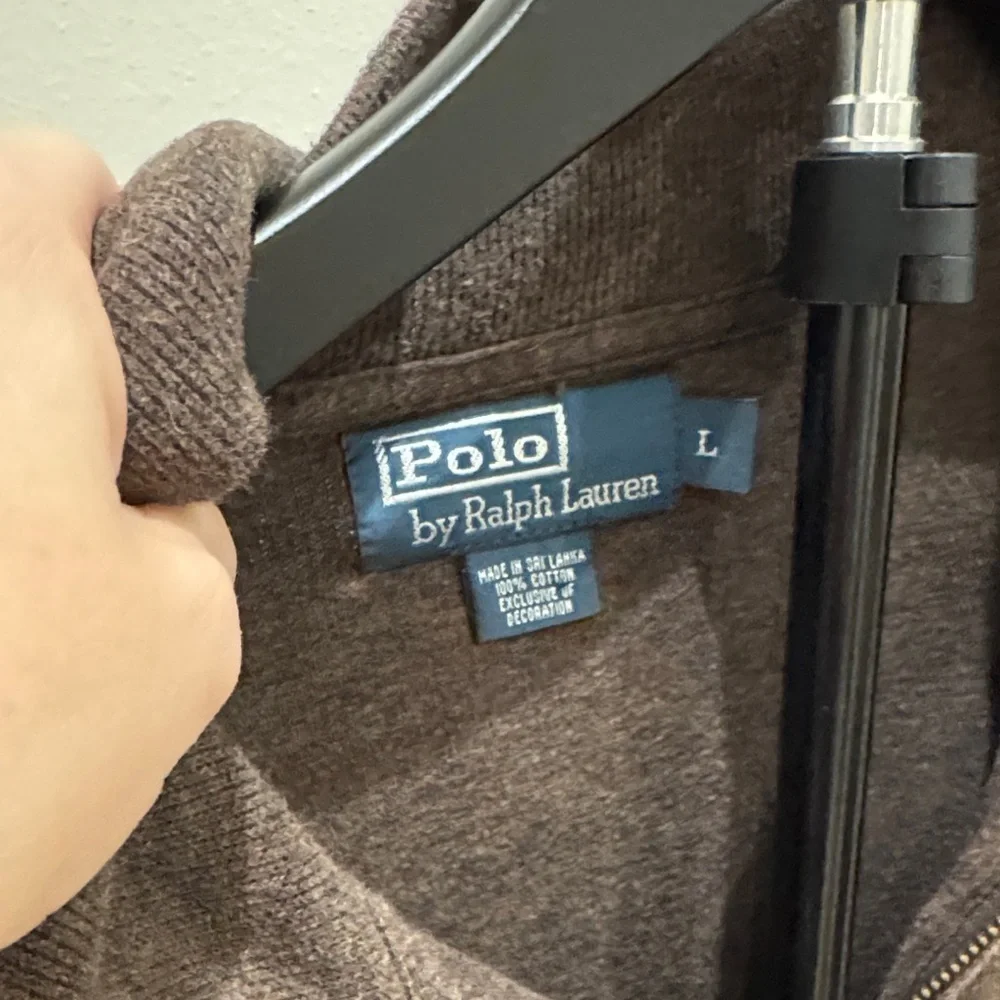 Polo by Ralph Lauren Chocolate Zip-Up Sweater