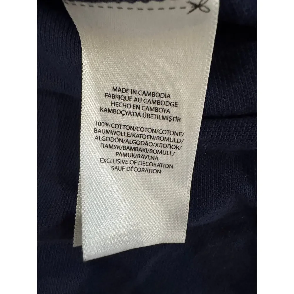 Polo Ralph Lauren Long Sleeve Polo Navy XL Custom Slim Fit Pony Logo