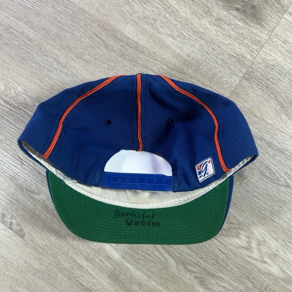 VTG New York Mets Snapback Hat MLB Baseball The Game Wool‎ Blue Cap Made in USA