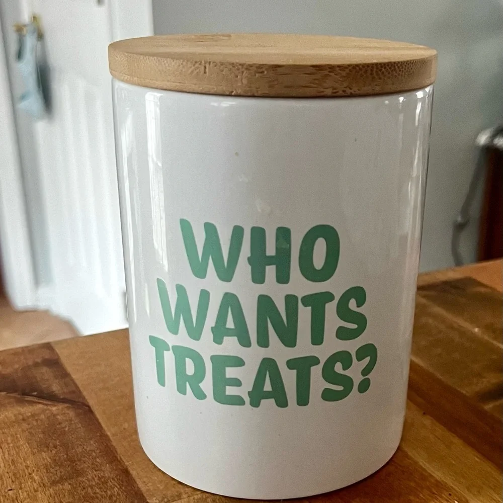 Bamboo Lid Treat Jar storage