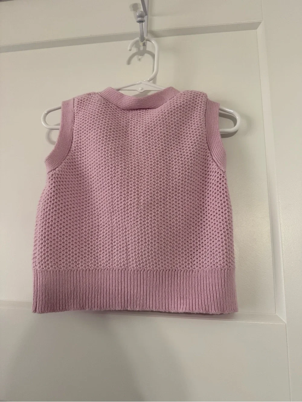 Rare Editions Lilac Knit Button-Front Decoration Sweater Vest