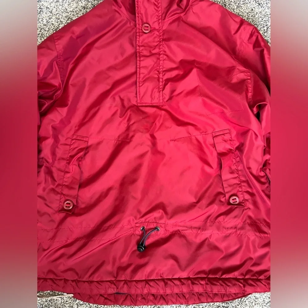 Y2K Vintage GAP men’s oversized red hooded pullover Jacket size small