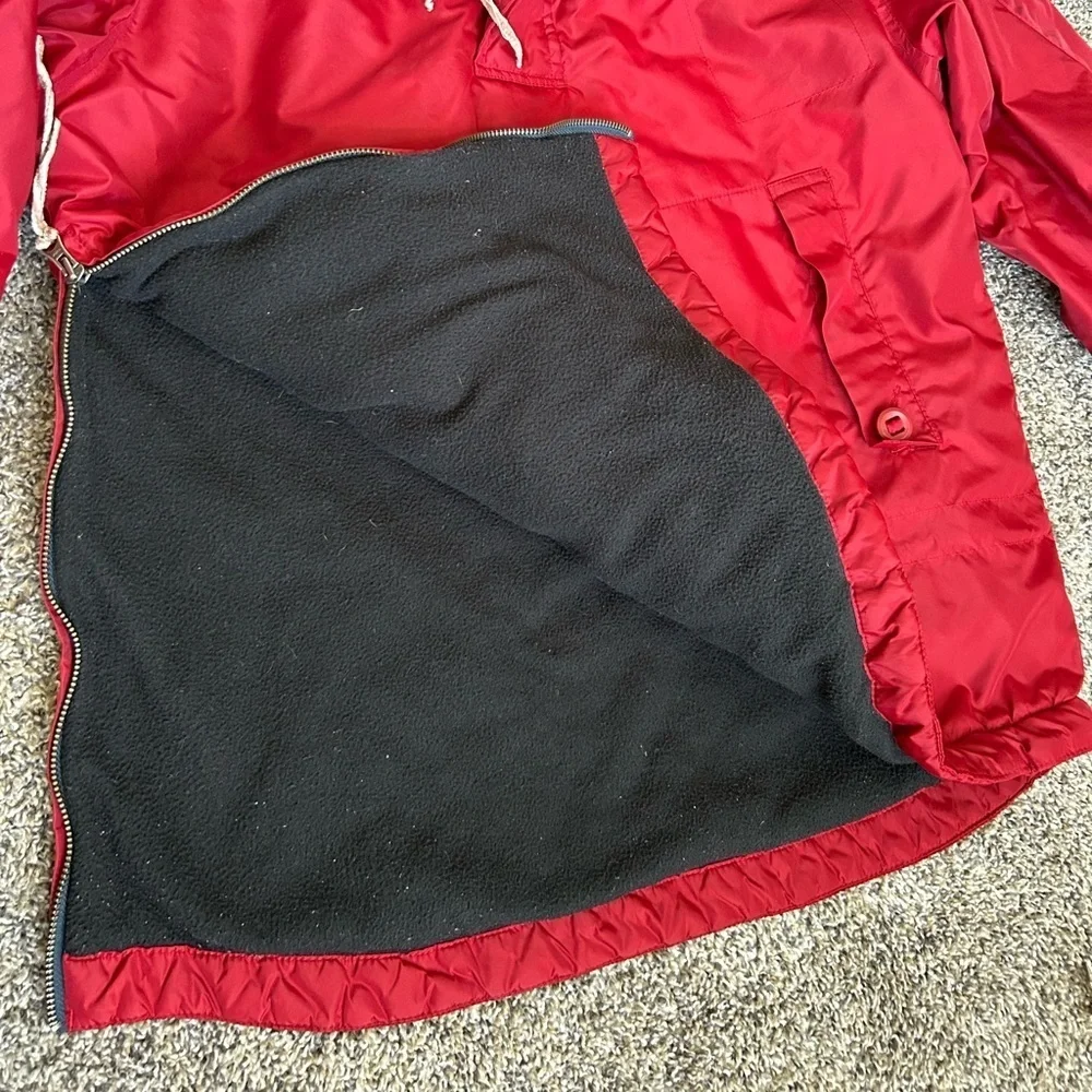 Y2K Vintage GAP men’s oversized red hooded pullover Jacket size small