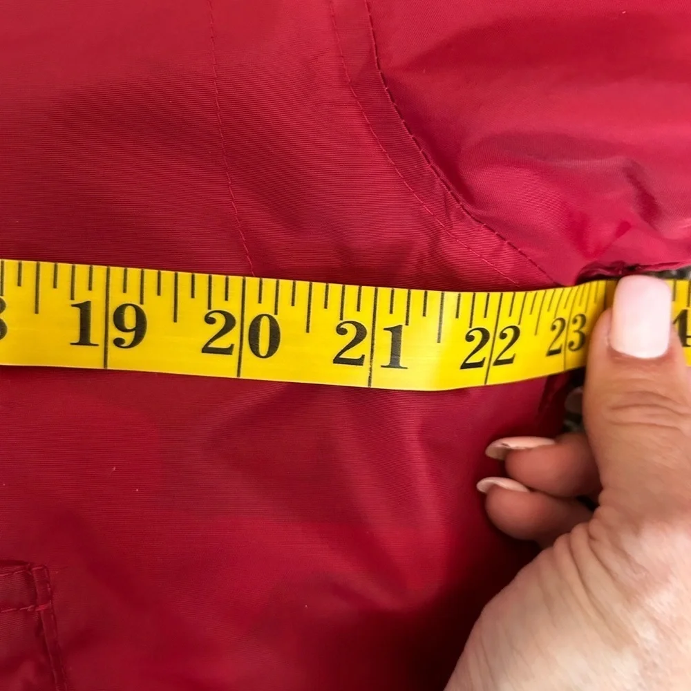 Y2K Vintage GAP men’s oversized red hooded pullover Jacket size small