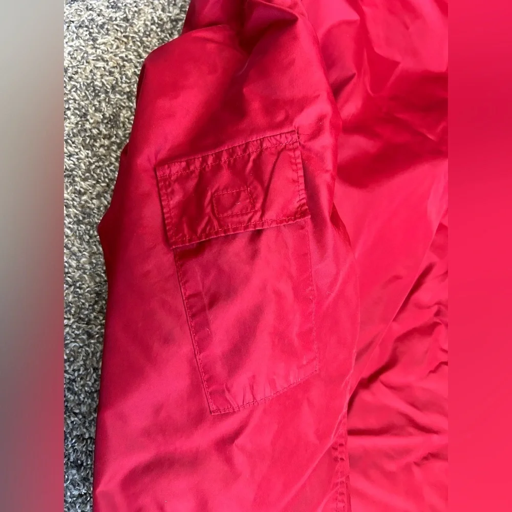 Y2K Vintage GAP men’s oversized red hooded pullover Jacket size small