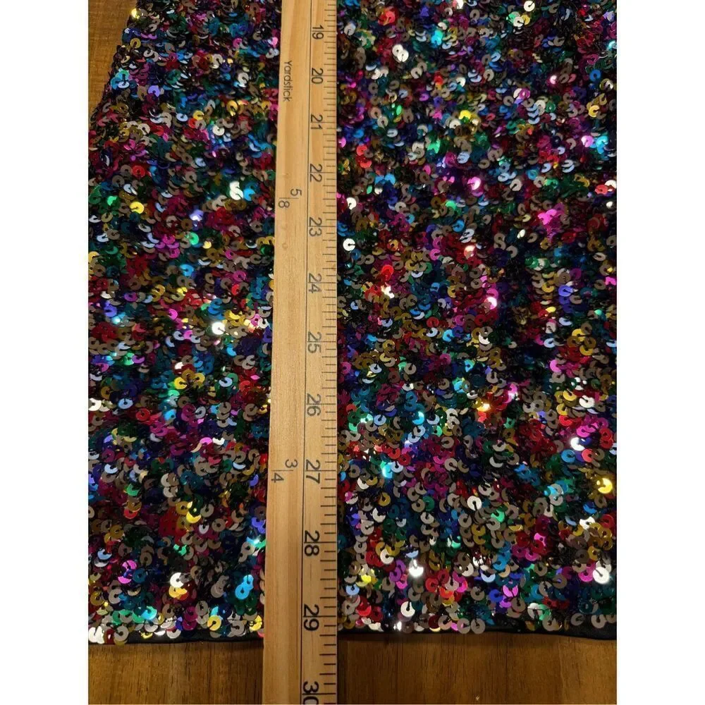 Women’s Sequin One Shoulder Cocktail Party Mini Dress Size XS Stretchy
