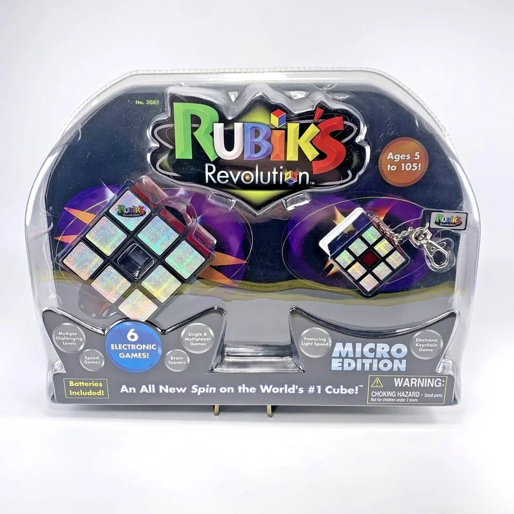 Rubik's Revolution With Micro Edition Electronic Keychain Game New In‎ Box 2007