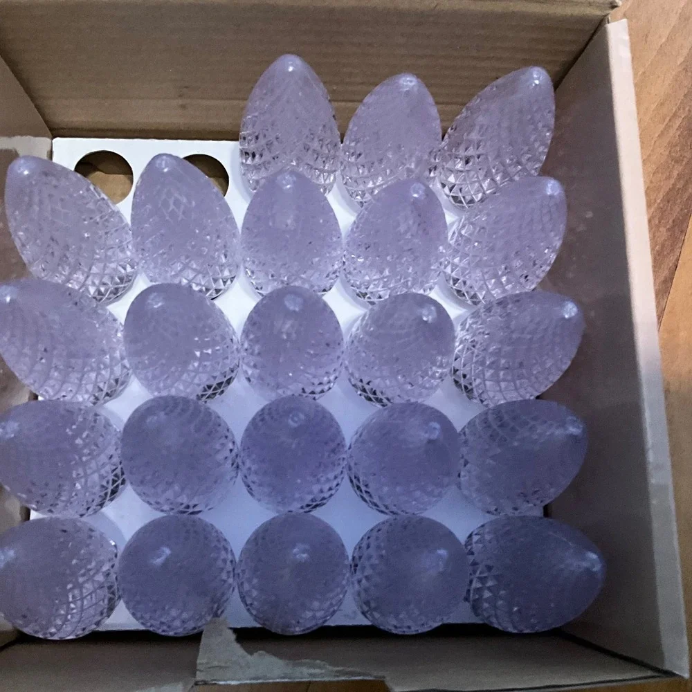 OptiCore C9 LED‎ Bulbs Warm White Faceted E17 Base 23 Bulbs Wintergreen Lighting