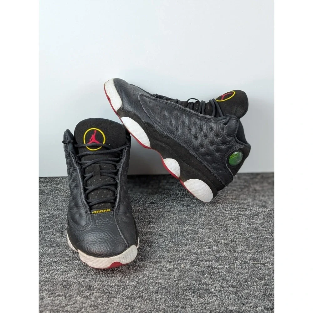 Nike Air Jordan 13 Retro Playoff Youth Shoes Size 4Y Kids Black Red DJ3003-062