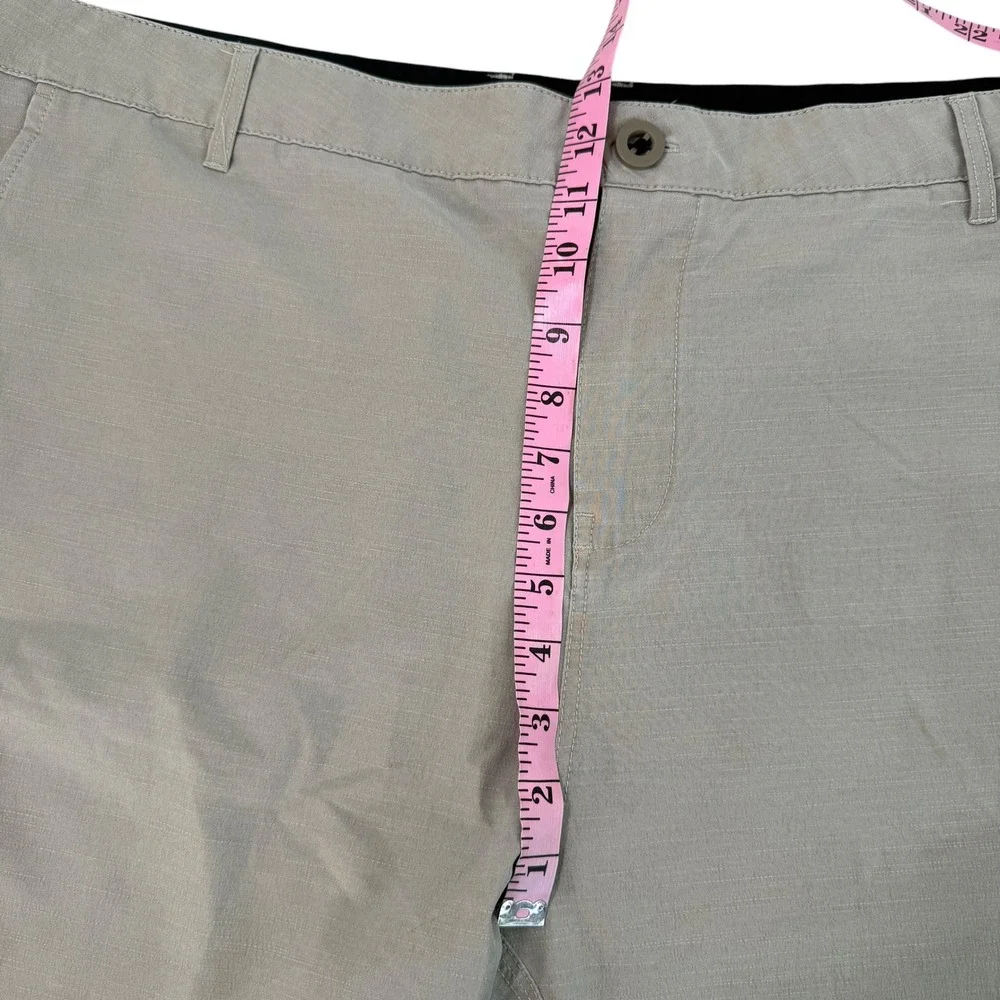Killer Dana Mens Hybrid Boardwalk Shorts Khaki Tan‎ Stretch Ripstop Size 38 Surf