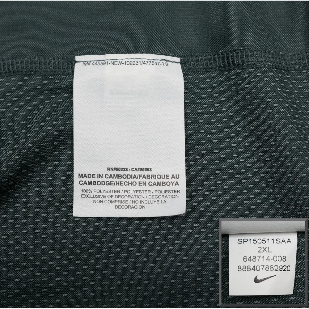 NEW Nike Tiger Woods Collection‎ Polo Mens XXL Slate Troon Golf Shirt NWT