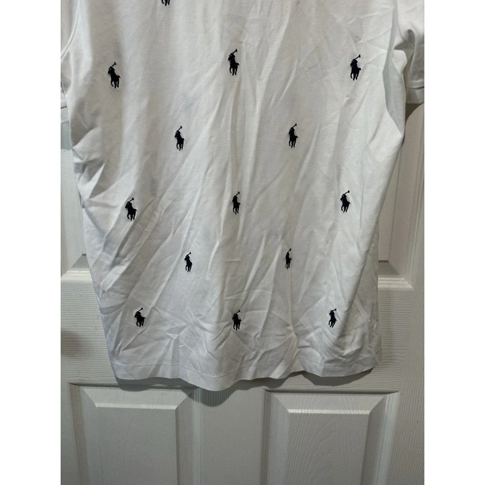 Polo Ralph Lauren Classic Fit Multi-pony Polo - White - Size: M