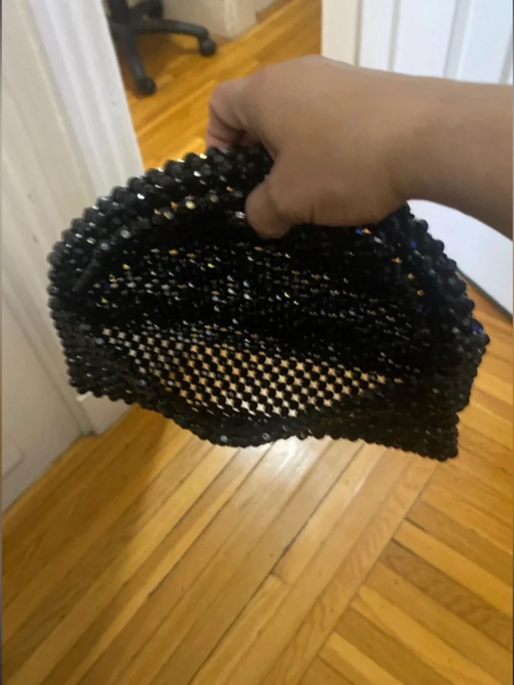Handmade sparkling black