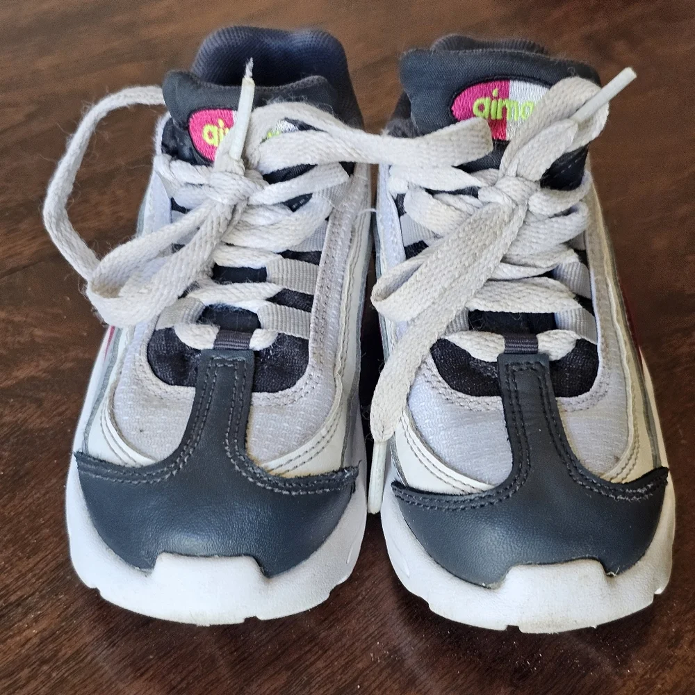 Toddler Nike Air Max Size 9C In Pink White And Gray