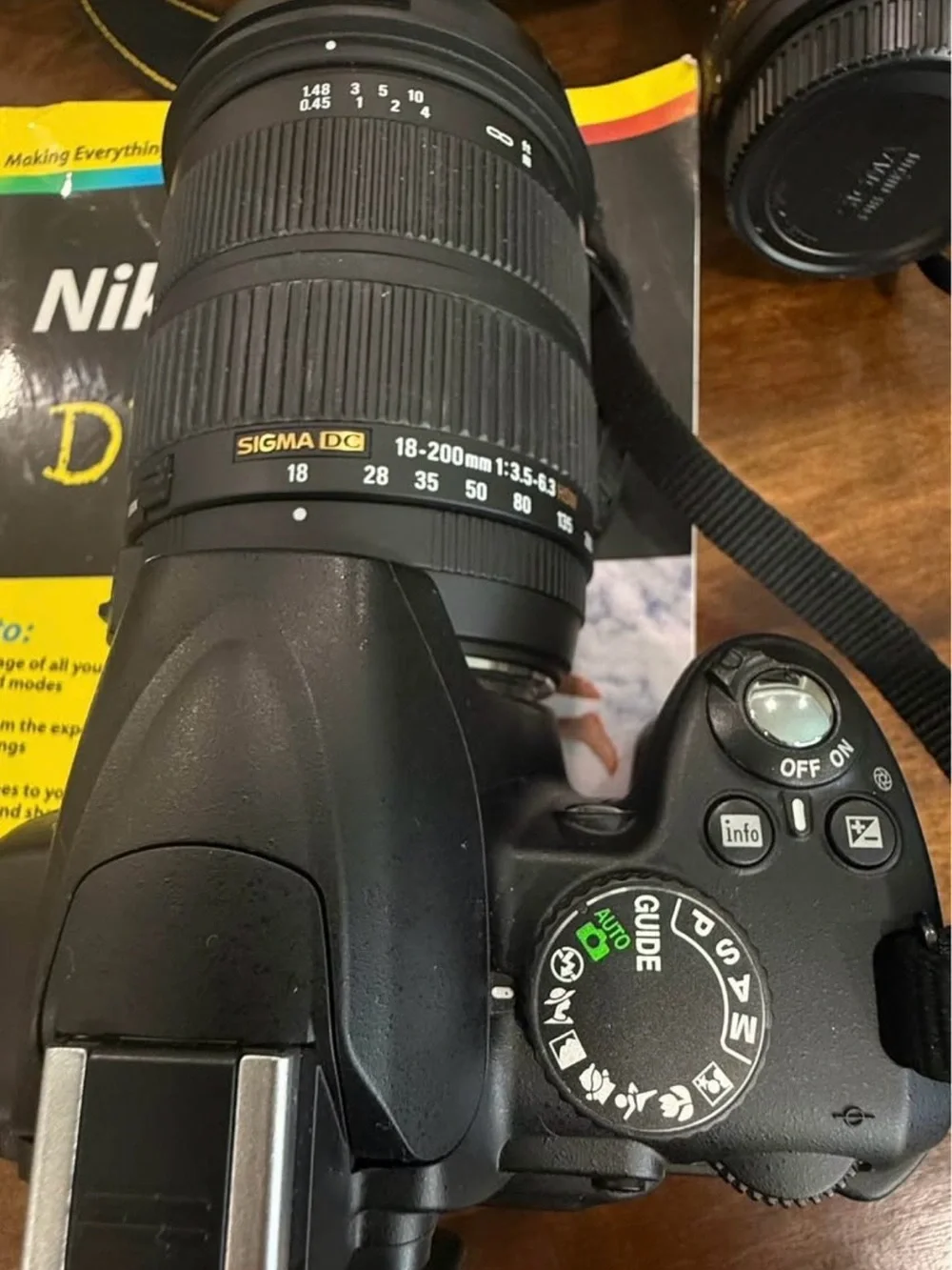 Nikon D3000 DSLR Kit in Black and Yellow Accents