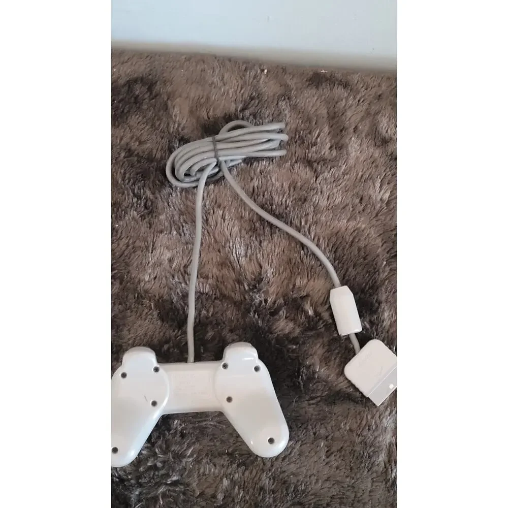 OEM Sony PlayStation PS1 PS2 White Controller SCPH-1080 Tested Working Genuine