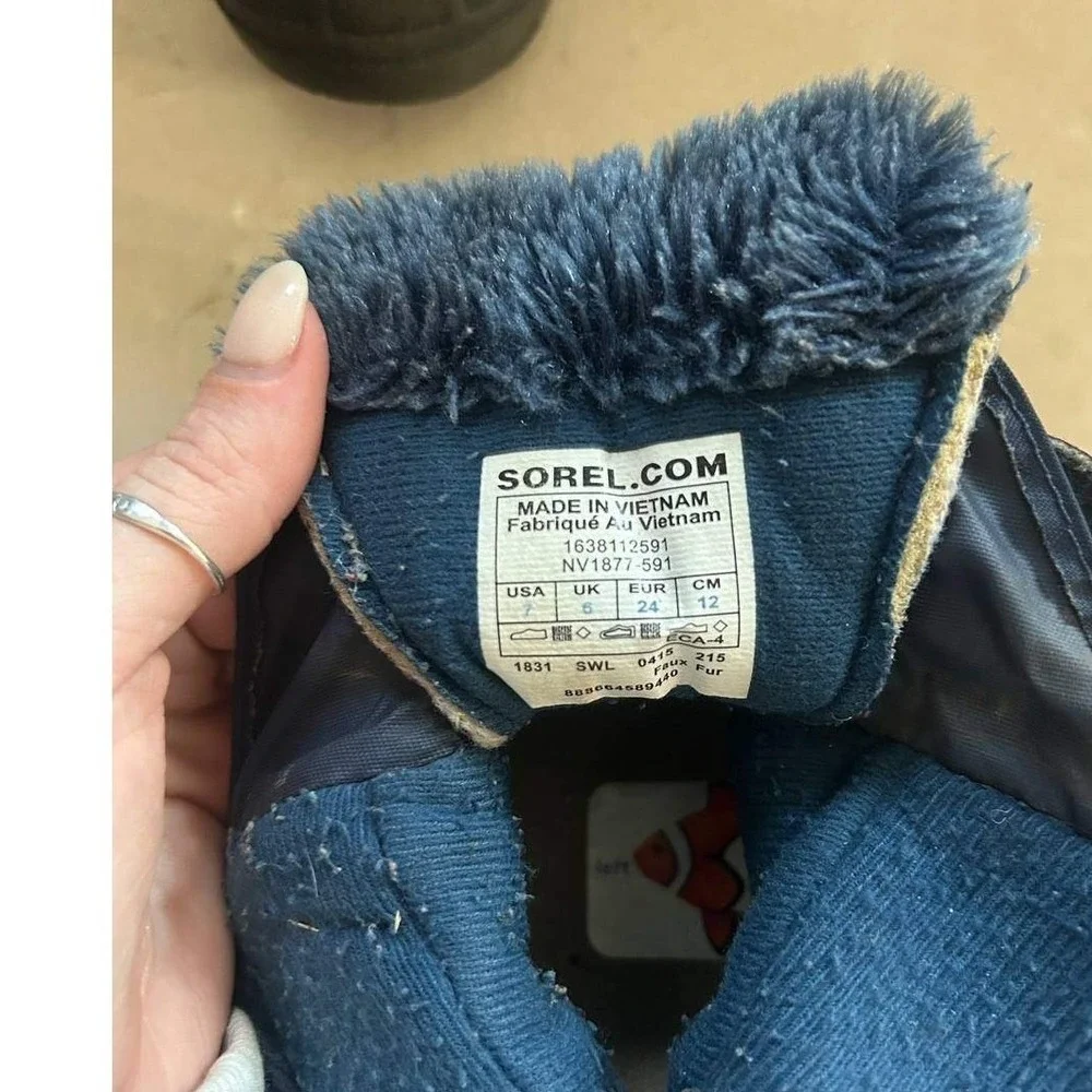 Sorel upper not vulcanized