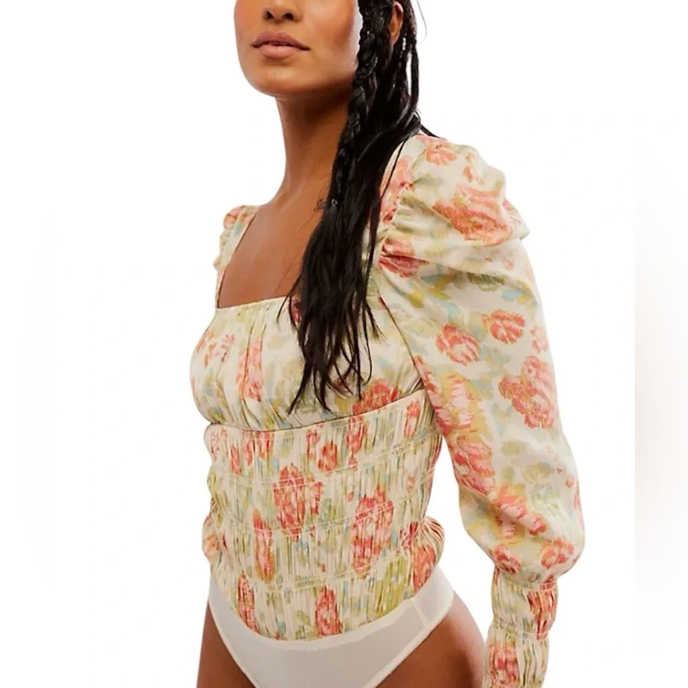 FREE PEOPLE Smock It To You Bodysuit