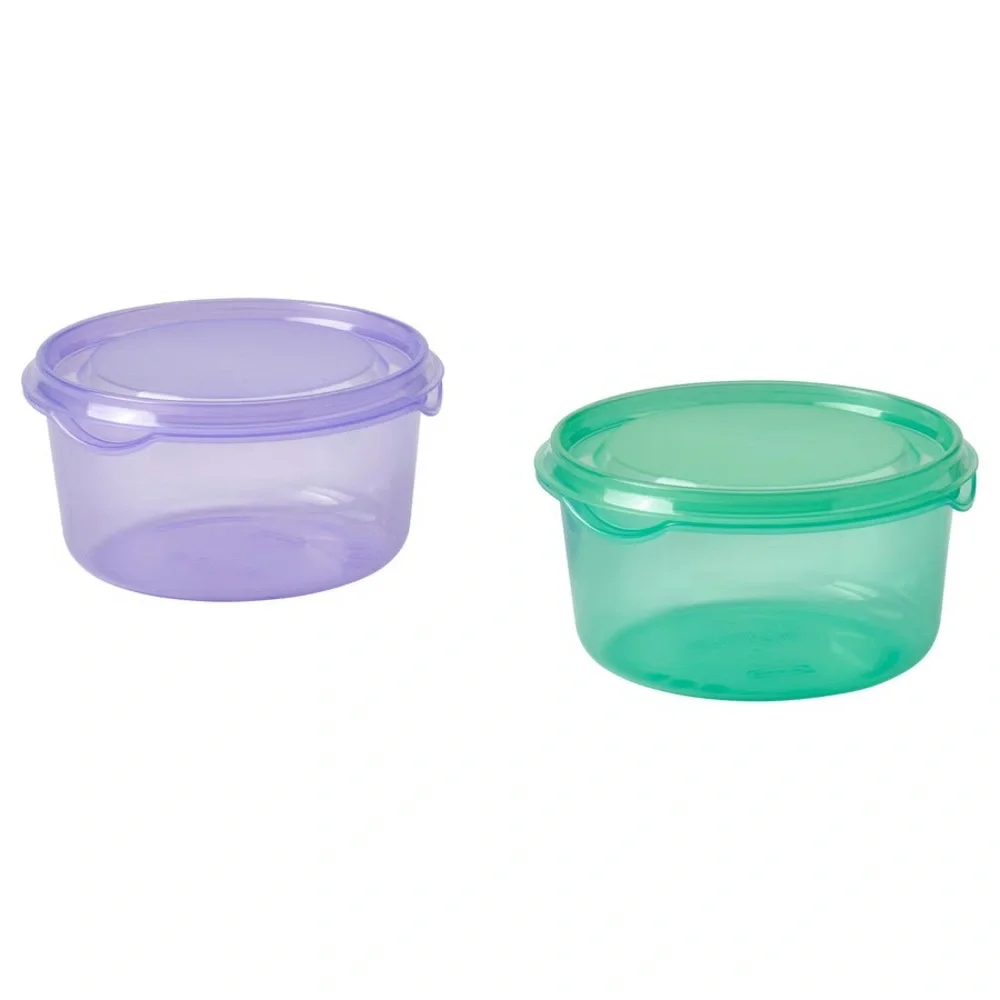 10 oz Snack Containers - Purple & Green