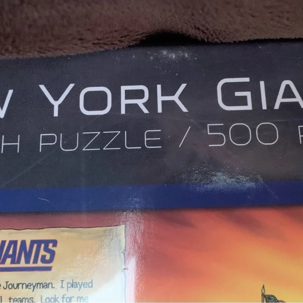 NFL NY GIANTS 500 piece 24” X 18” jigsaw puzzle Sealed NWT