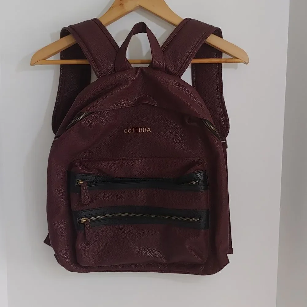 doTERRA Bugundy Backpack Artificial Leather